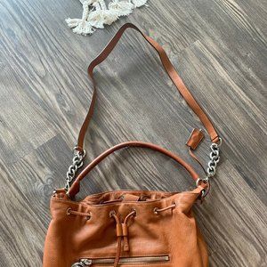 Michael Kors Tan Leather Hobo + Cross Body Strap